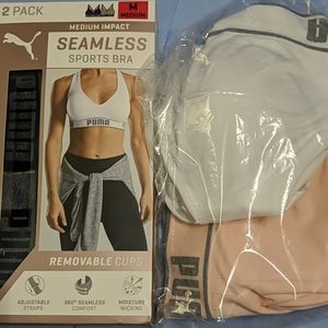 4 Puma size Medium Sports Bras (lot of 4)